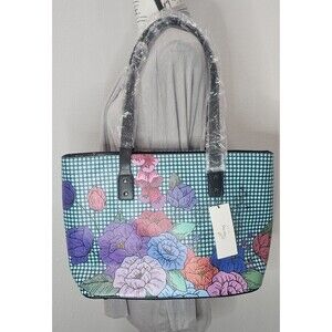 Sto-etic Faux Leather Grab N Go Floral Tote Laptop Diaper Bag